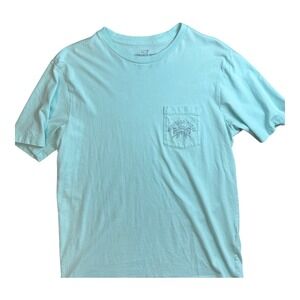 Vineyard Vines Aqua Blue Pocket Tee Short Sleeve T-shirt‎ Size Men's Small